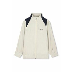 Bluza de trening cu logo si fermoar - Crem imagine