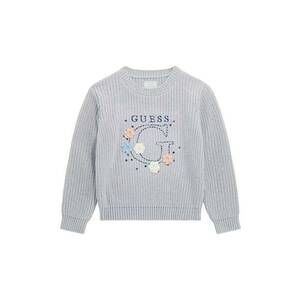 Pulover cu logo brodat - Gri deschis imagine