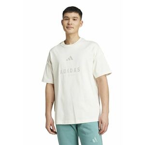 Tricou supradimensionat cu logo - Alb optic imagine