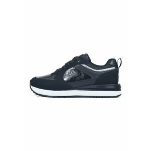 Pantofi sport flatform cu logo - Negru imagine