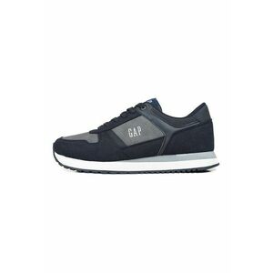 Pantofi sport de piele ecologica cu logo - Negru imagine