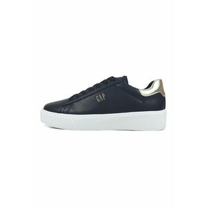 Pantofi sport de piele ecologica cu logo - Negru imagine