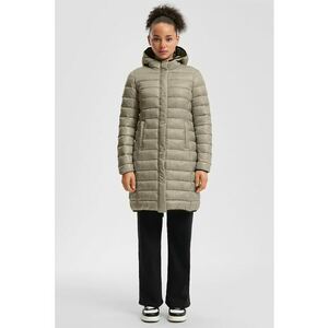 Geaca matlasata cu gluga - Grej imagine