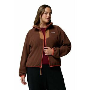 Bluza de trening cu fermoar - pentru trekking Sequoia Grove - Maro inchis/Maro camel imagine