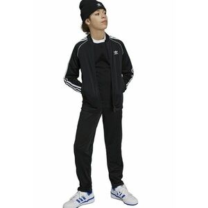 Bluza de trening cu fermoar si broderie logo - Negru imagine