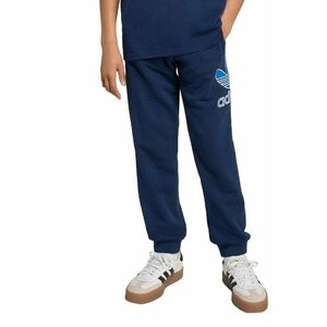 Pantaloni de trening cu imprimeu logo - Albastru inchis imagine