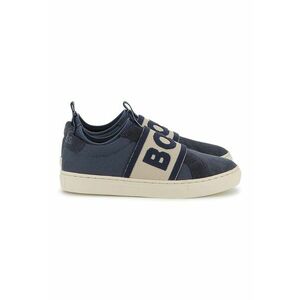 Pantofi sport slip-on cu logo - Bleumarin imagine