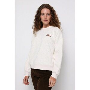 Bluza de trening cu maneci cazute - Ecru imagine