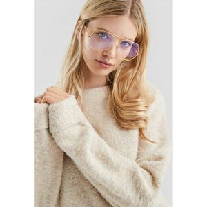 Pulover lejer uni - Crem imagine