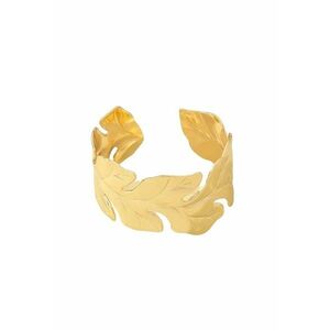 Bratara aurie - ajustabila - forma de frunza - Roda C9 imagine