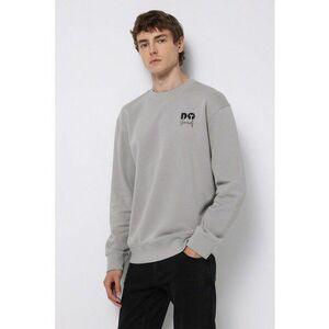 Bluza de trening lejera cu imprimeu pe piept - Gri imagine