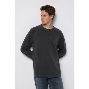 Bluza din bumbac cu maneci raglan - Gri antracit imagine