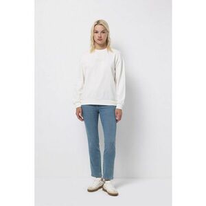 Blugi crop slim fit cu talie medie - Albastru prafuit imagine