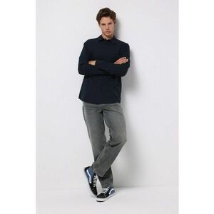 Blugi regular fit cu talie medie - Gri imagine