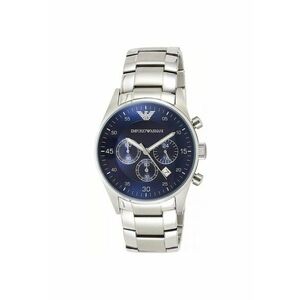 Ceas barbati AR5860 - Inox/Sticla minerala - Quartz - 43mm - 5ATM - Argintiu/Albastru imagine
