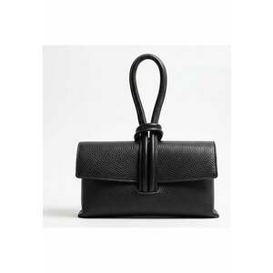 Geanta de umar model elegant - neagra - dimensiuni 22x12x6cm - cu detalii moderne. imagine