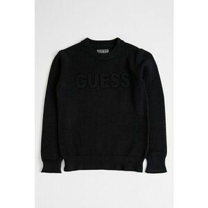 Pulover cu logo frontal in relief - Negru imagine