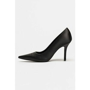Pantofi cu varf ascutit si toc stiletto - Negru imagine