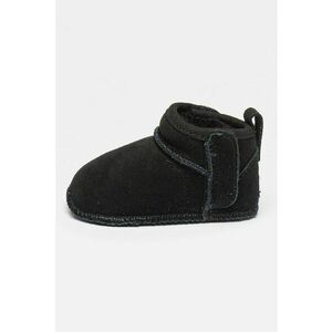 Cizme scurte de piele intoarsa Classic Ultra Mini - Negru imagine