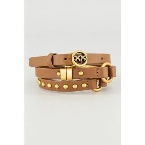 Curea ingusta de piele - Caramel imagine