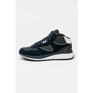 Pantofi sport cu detalii de piele intoarsa Spherica - Gri antracit/Bleumarin imagine