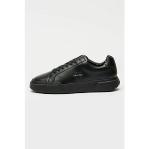 Pantofi sport low-cut de piele cu logo - Negru imagine