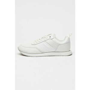 Pantofi sport de piele cu sireturi - Alb optic imagine