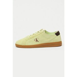 Pantofi sport low-cut de piele - Maro/Verde lime imagine