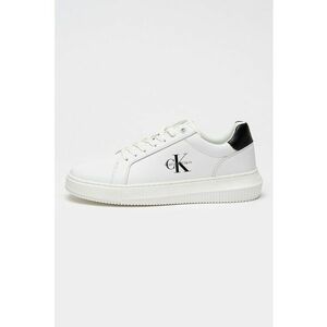 Pantofi sport low-cut de piele - Negru/Alb optic imagine