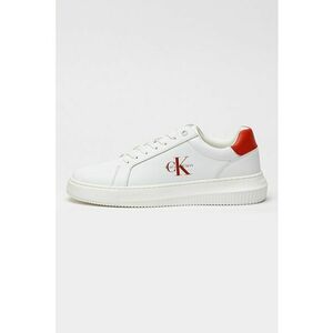 Pantofi sport low-cut de piele - Rosu/Alb imagine