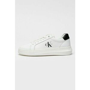 Pantofi sport de piele cu logo - Alb/Negru imagine