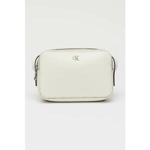 Geanta crossbody de piele ecologica cu bareta ajustabila - Alb imagine