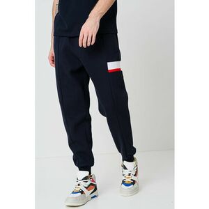 Pantaloni de trening din amestec de bumbac - Rosu/Alb/Albastru ultramarin imagine