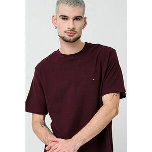 Tricou din bumbac cu decolteu rotund - Violet pruna imagine