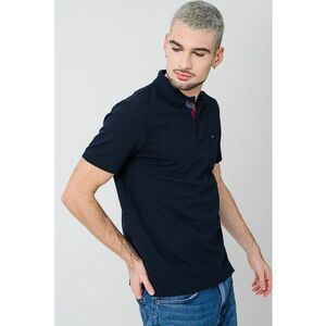 Tricou polo din amestec de bumbac organic - Albastru ultramarin imagine