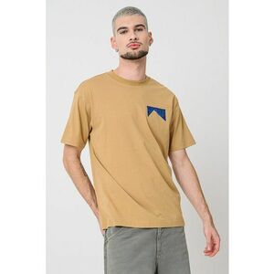 Tricou de bumbac cu design grafic - Caramel imagine