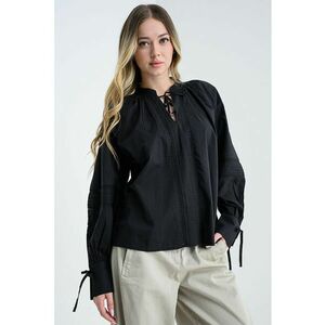 Bluza uni de bumbac - Negru imagine