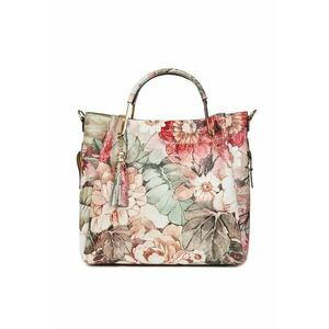 Geanta dama din piele naturala Fabiana cu model - Floral imagine