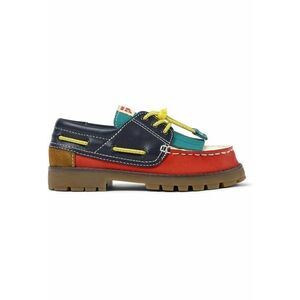 Pantofi din piele si piele intoarsa Bobo Choses - Rosu imagine