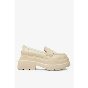 Mocasini Material Sintetic - Culoare Bej - Bej imagine