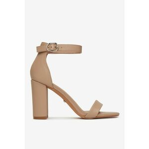 Sandale Material Sintetic - Culoare Bej - Bej imagine
