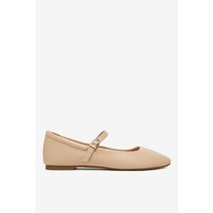 Balerini Material Sintetic - Culoare Bej - Bej imagine
