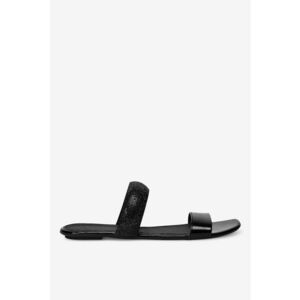 Papuci dama 5905588402183 - Piele naturala - 37 EU - Negru imagine