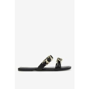 Papuci dama 5905588622284 - Sintetic - Negru - Negru imagine