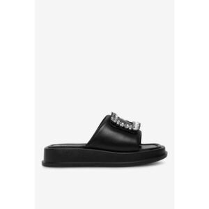 Papuci dama 5903698005508 - Piele naturala - Negru - Negru imagine