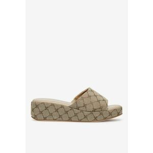 Papuci dama 5905588650904 - Textil - Bej - Bej imagine
