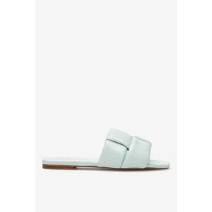 Papuci dama 5905588349501 - Piele naturala - Verde - Verde imagine