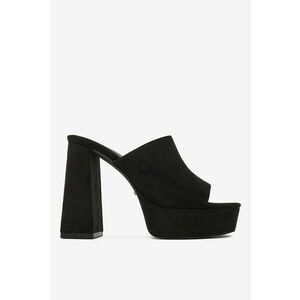 Papuci dama Negru - Material textil - Negru imagine
