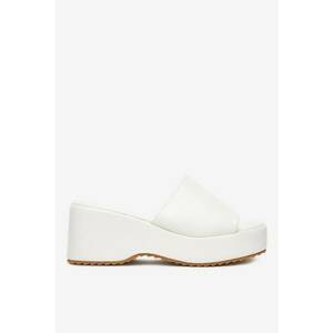 Papuci dama Sintetic - Alb - Alb imagine