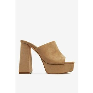 Papuci dama Textil - Nuanta bej - Bej imagine